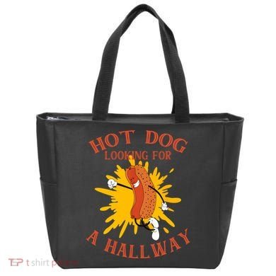 Hot Dog Looking For A Hallway Apparel Tote Bag
