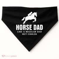 Horse Dad Like A Regular Dad But Cooler USA-Made Doggie Bandana thumb 0