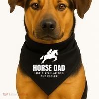Horse Dad Like A Regular Dad But Cooler USA-Made Doggie Bandana thumb 1