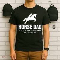 Horse Dad Like A Regular Dad But Cooler T-Shirt thumb 6