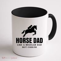 Horse Dad Like A Regular Dad But Cooler Coffee Mug thumb 1