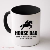 Horse Dad Like A Regular Dad But Cooler Coffee Mug thumb 0