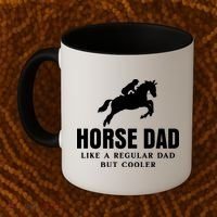 Horse Dad Like A Regular Dad But Cooler Coffee Mug thumb 2