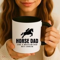 Horse Dad Like A Regular Dad But Cooler Coffee Mug thumb 3