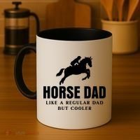 Horse Dad Like A Regular Dad But Cooler Coffee Mug thumb 4