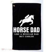 Horse Dad Like A Regular Dad But Cooler Golf Towel thumb 0