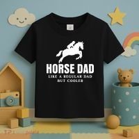 Horse Dad Like A Regular Dad But Cooler Toddler T-Shirt thumb 3