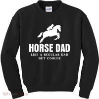 Horse Dad Like A Regular Dad But Cooler Kids Sweatshirt thumb 0