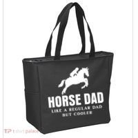 Horse Dad Like A Regular Dad But Cooler Tote Bag thumb 2