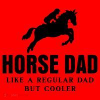 Horse Dad Like A Regular Dad But Cooler Santa Hat thumb 1