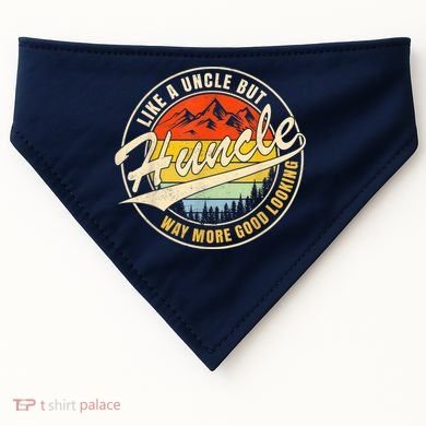 Huncle Definition Like Regular Uncle Way More Good Looking USA-Made Doggie Bandana