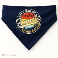 Huncle Definition Like Regular Uncle Way More Good Looking USA-Made Doggie Bandana thumb 0