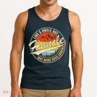 Huncle Definition Like Regular Uncle Way More Good Looking Tank Top thumb 3
