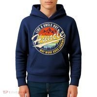 Huncle Definition Like Regular Uncle Way More Good Looking Kids Hoodie thumb 4