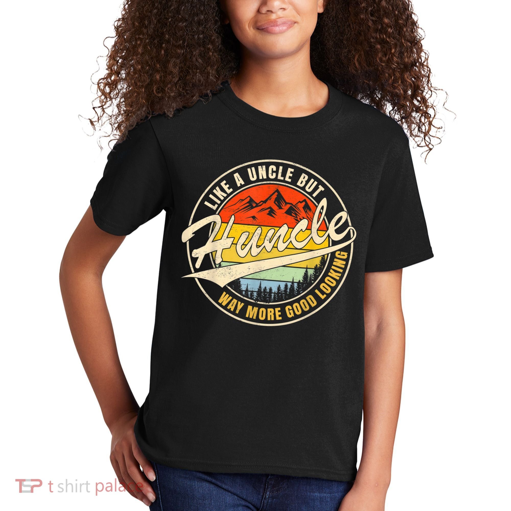 Huncle Definition Like Regular Uncle Way More Good Looking Kids T-Shirt