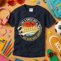 Huncle Definition Like Regular Uncle Way More Good Looking Kids T-Shirt thumb 3