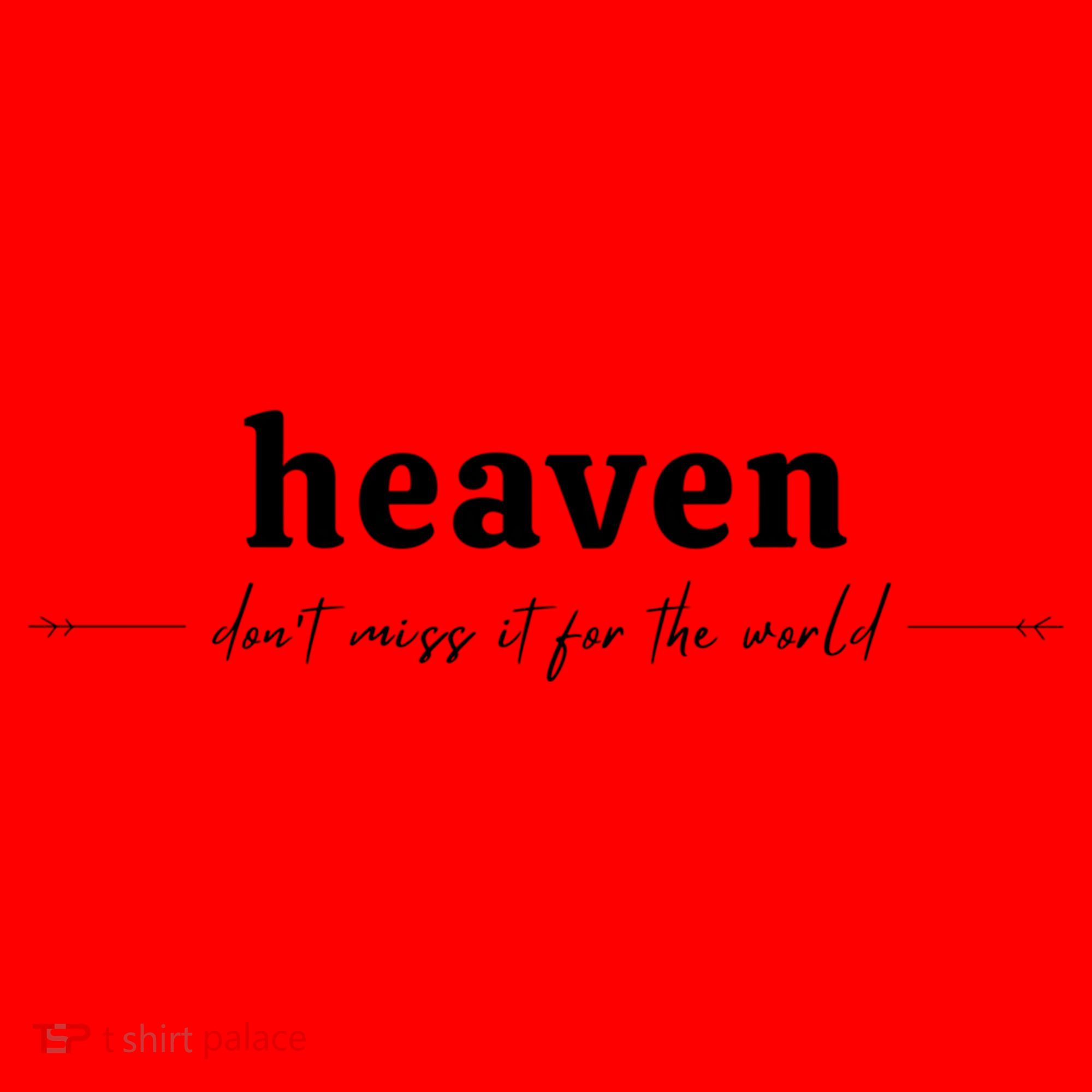 Heaven Don't Miss It For The World Christian Gift Santa Hat