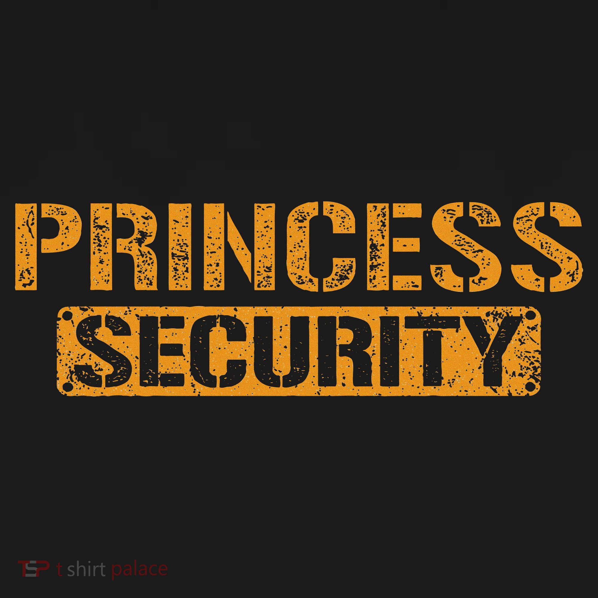 Halloween Dad Mom Daughter Adult Costume Princess Security T-Shirt