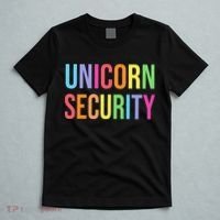 Halloween Dad Mom Daughter Adult Costume Unicorn Security T-Shirt thumb 5