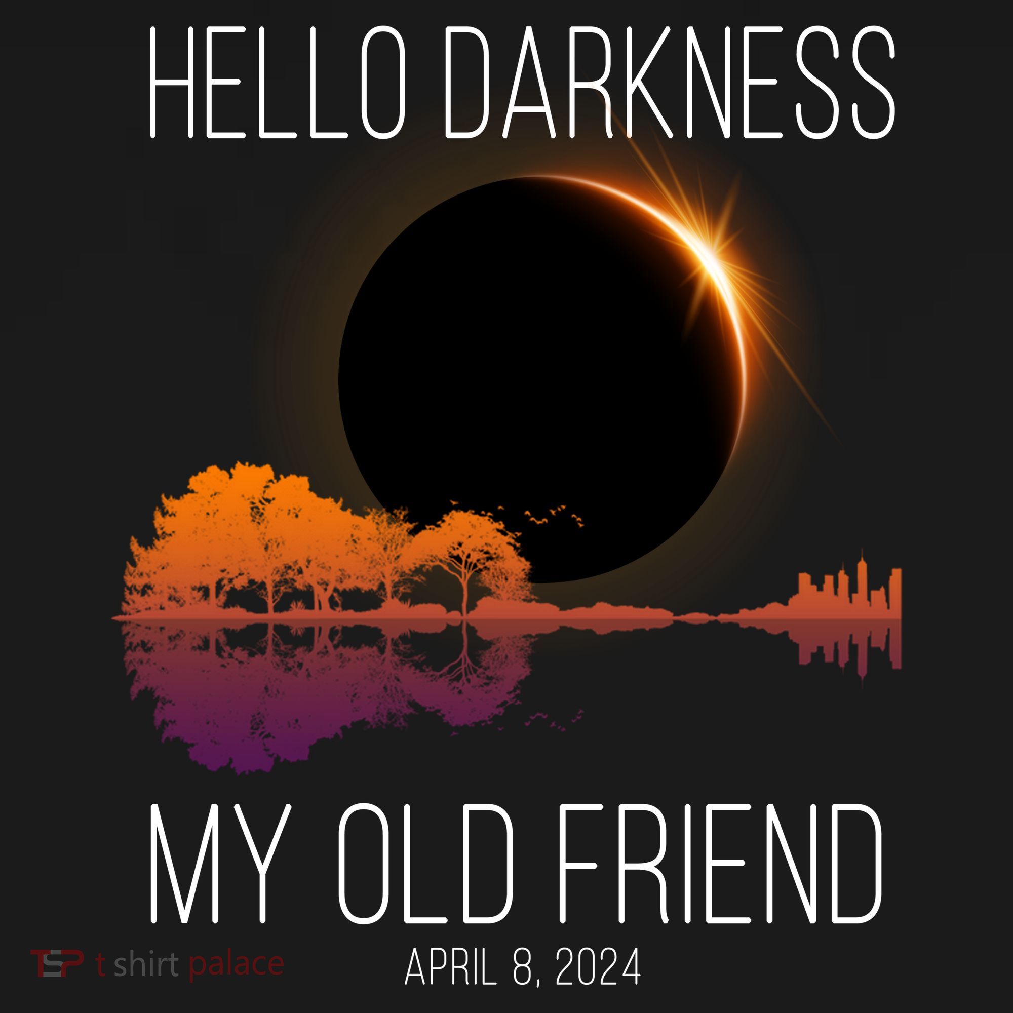 Hello Darkness My Old Friend Solar Eclipse April 8 Backpack