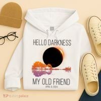 Hello Darkness My Old Friend Solar Eclipse April 8 Hoodie thumb 4