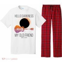Hello Darkness My Old Friend Solar Eclipse April 8 Pajama Set thumb 0