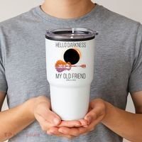 Hello Darkness My Old Friend Solar Eclipse April 8 Tumbler thumb 2