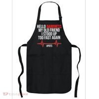 Hello Darkness My Old Friend I Stood Up Too Fast Again #POTS Apron thumb 0