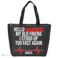 Hello Darkness My Old Friend I Stood Up Too Fast Again #POTS Tote Bag thumb 0