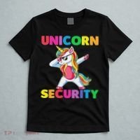 Halloween Dad Mom Daughter Adult Costume Unicorn Security T-Shirt thumb 5
