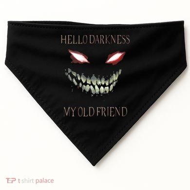 Hello Darkness My Old Friend USA-Made Doggie Bandana