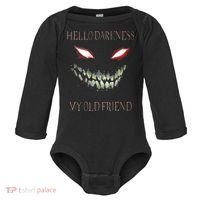 Hello Darkness My Old Friend Baby Long Sleeve Bodysuit thumb 0