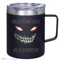 Hello Darkness My Old Friend 12oz Stainless Steel Coffee Mug thumb 0