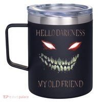 Hello Darkness My Old Friend 12oz Stainless Steel Coffee Mug thumb 2