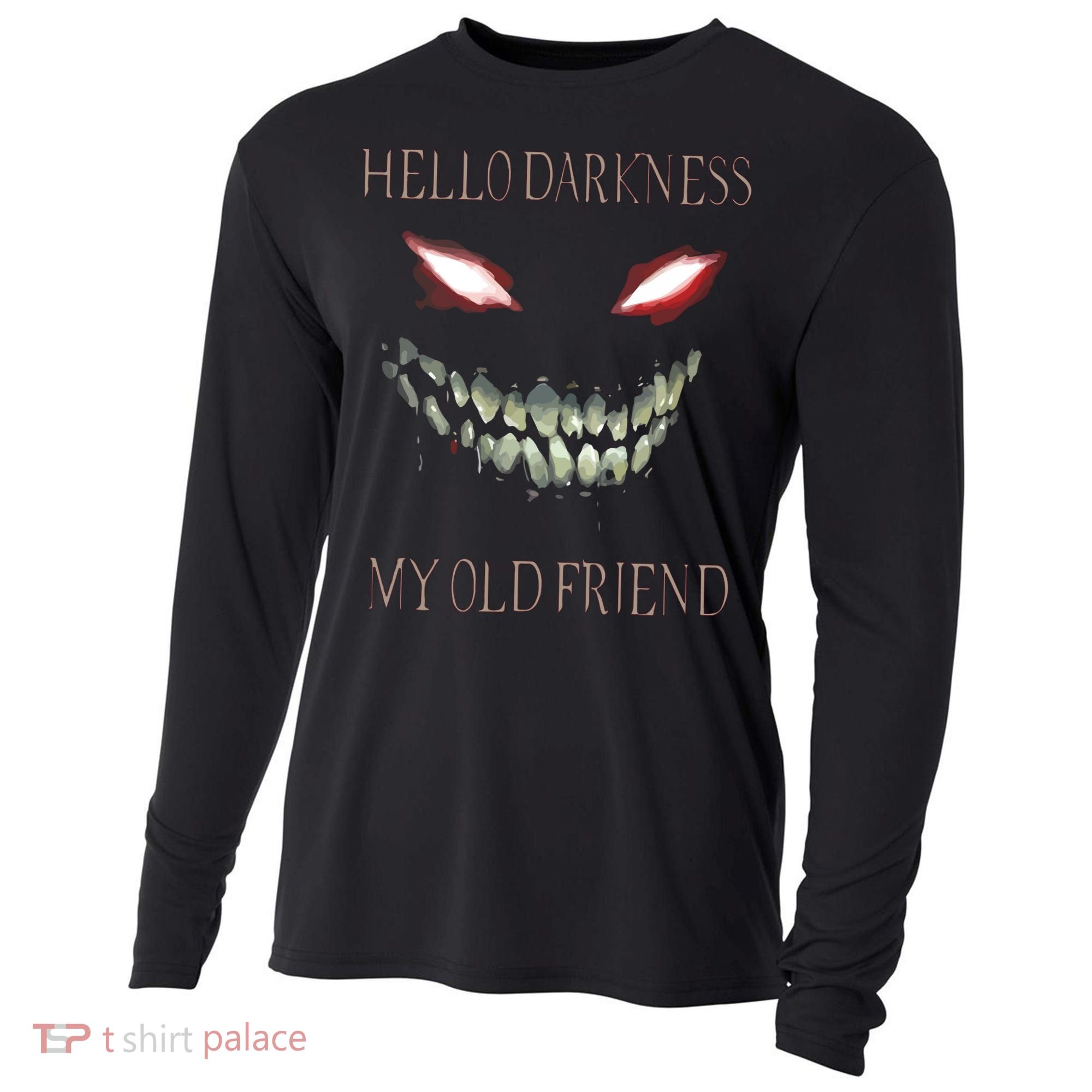 Hello Darkness My Old Friend Cooling Performance Long Sleeve Crew
