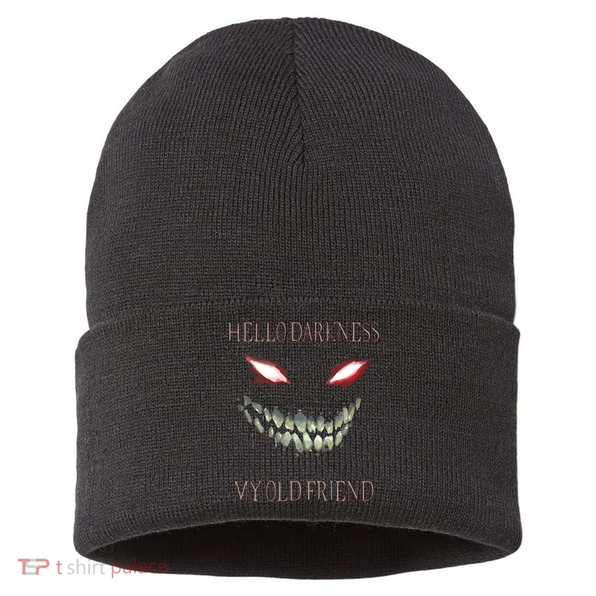 Hello Darkness My Old Friend Sustainable Knit Beanie