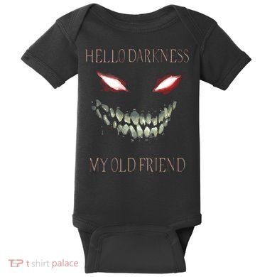 Hello Darkness My Old Friend Baby Bodysuit