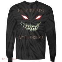 Hello Darkness My Old Friend Tie-Dye Long Sleeve Shirt thumb 0