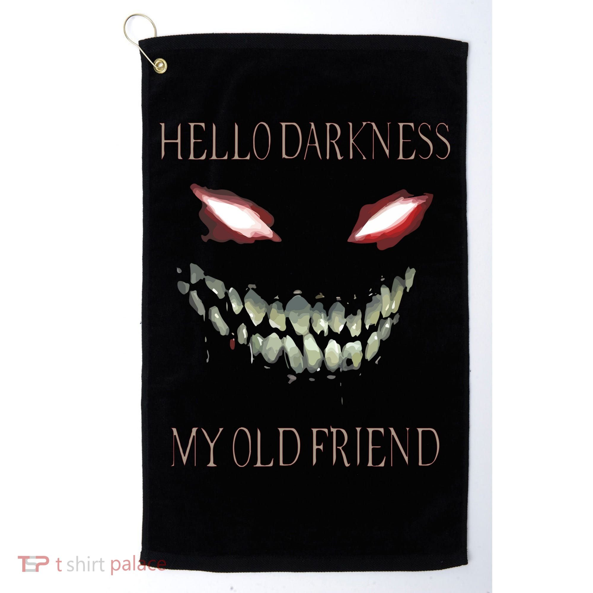 Hello Darkness My Old Friend Golf Towel
