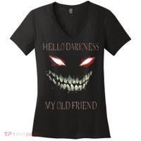 Hello Darkness My Old Friend Women's V-Neck T-Shirt thumb 0