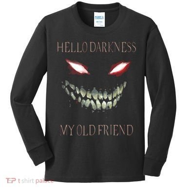 Hello Darkness My Old Friend Kids Long Sleeve Shirt