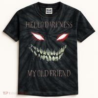 Hello Darkness My Old Friend Kids Tie-Dye T-Shirt thumb 0
