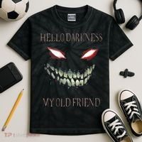 Hello Darkness My Old Friend Kids Tie-Dye T-Shirt thumb 2