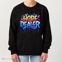 Hope Dealer Motivational Graphic For Positivity Inspiration Gift Women's Sweatshirt thumb 0