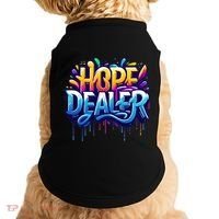 Hope Dealer Motivational Graphic For Positivity Inspiration Gift Doggie Tank thumb 0
