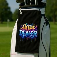 Hope Dealer Motivational Graphic For Positivity Inspiration Gift Golf Towel thumb 2