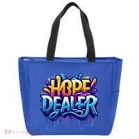 Hope Dealer Motivational Graphic For Positivity Inspiration Gift Tote Bag thumb 0
