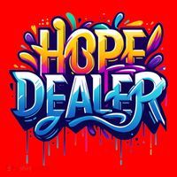 Hope Dealer Motivational Graphic For Positivity Inspiration Gift Santa Hat thumb 1