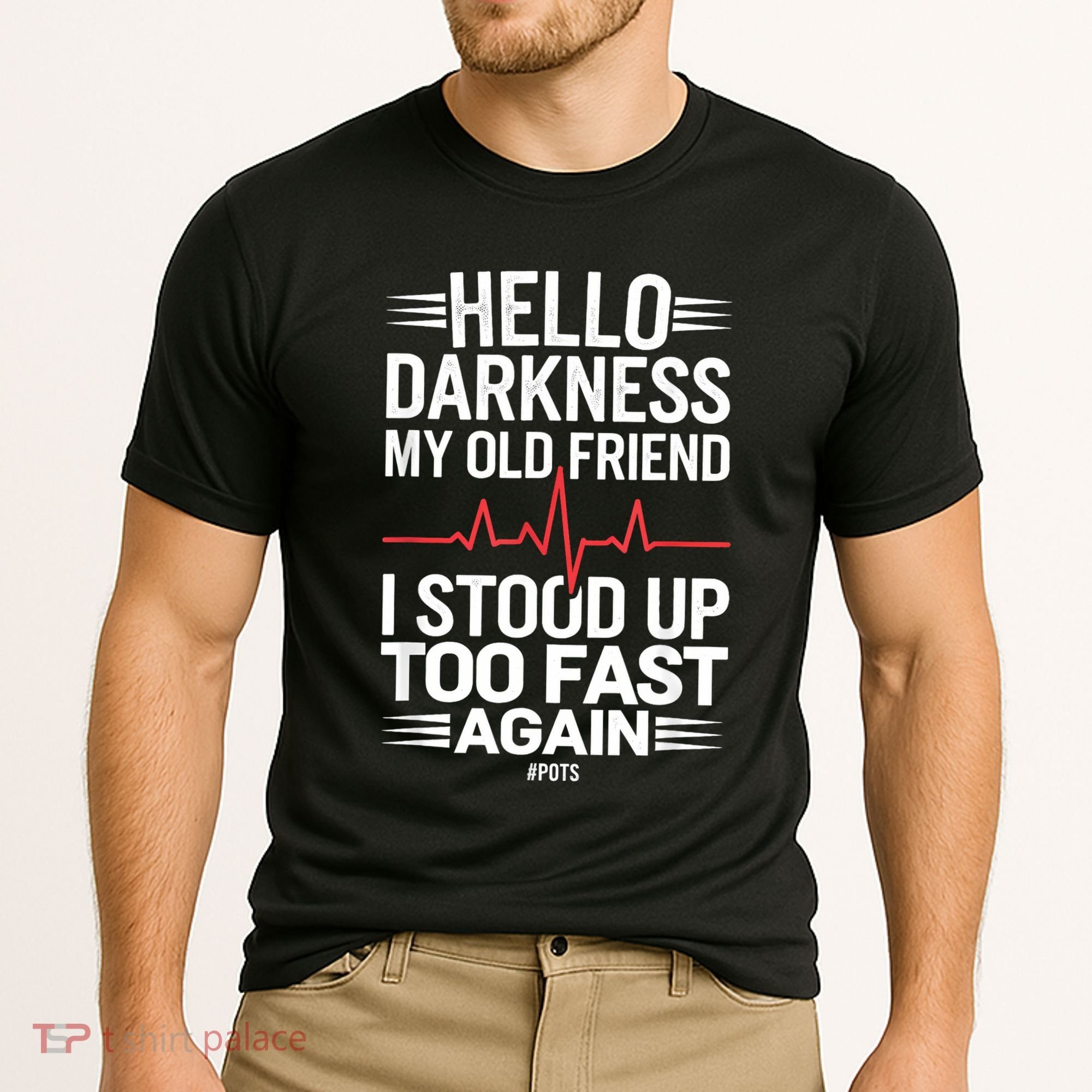 Hello Darkness My Old Friend I Stood Up Too Fas... Cooling Performance Crew T-Shirt