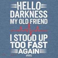 Hello Darkness My Old Friend I Stood Up Too Fas... Comfort Colors Garment-Dyed Hooded Sweatshirt thumb 2